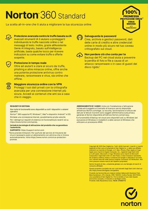Symantec 360 Standard 1 Dispositivo