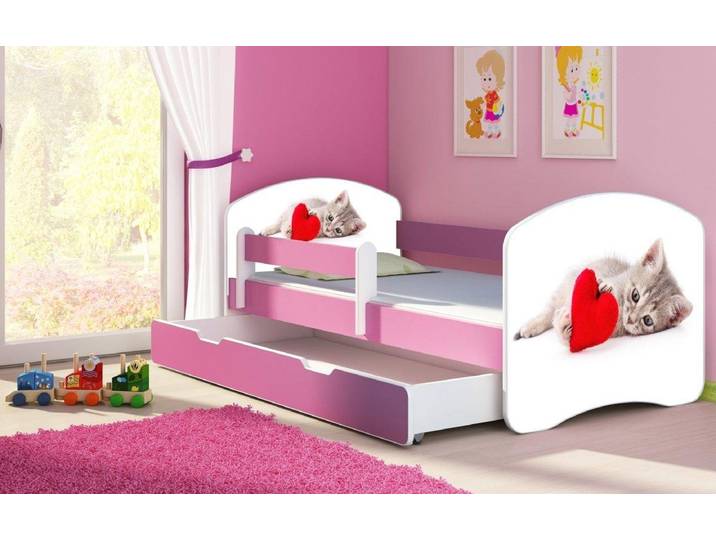 Kinderbett Dream mit verschiedenen Motiven - 140x70 - Player - Luxusbetten24