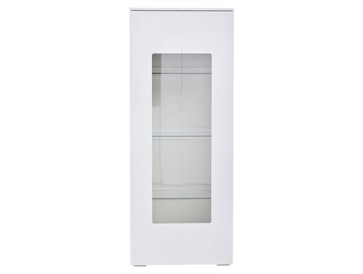 Flieks Vitrine Hochglanz LED Acryltüren Gehärtetes Glas Weiß, 70x173x40 cm, Esszimmer, Vitrinen, Vitrinenschränke