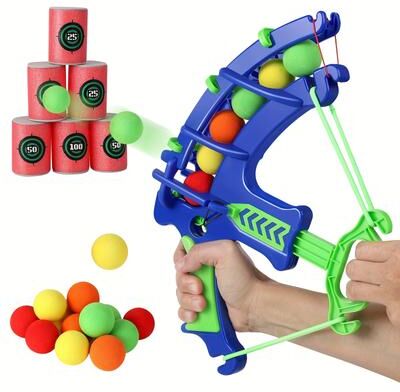 DynamicDeals Soft Bullet Target Practice Toy Set For Kids Safe Kids Shooting Game & Educational Shooting Toy For Indoor Outdoor Soft Bullet Target Practice Toy Set For Kids Safe Kids Shooting Game & Educational Shooting Toy For Indoor Outdoor