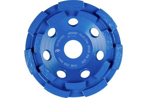 PFERD TOOLS 68300067 Diamant-Teller DCW 2R 115x6x22,23mm zum egalisieren von Beton und Estrich Durchmesser 115mm