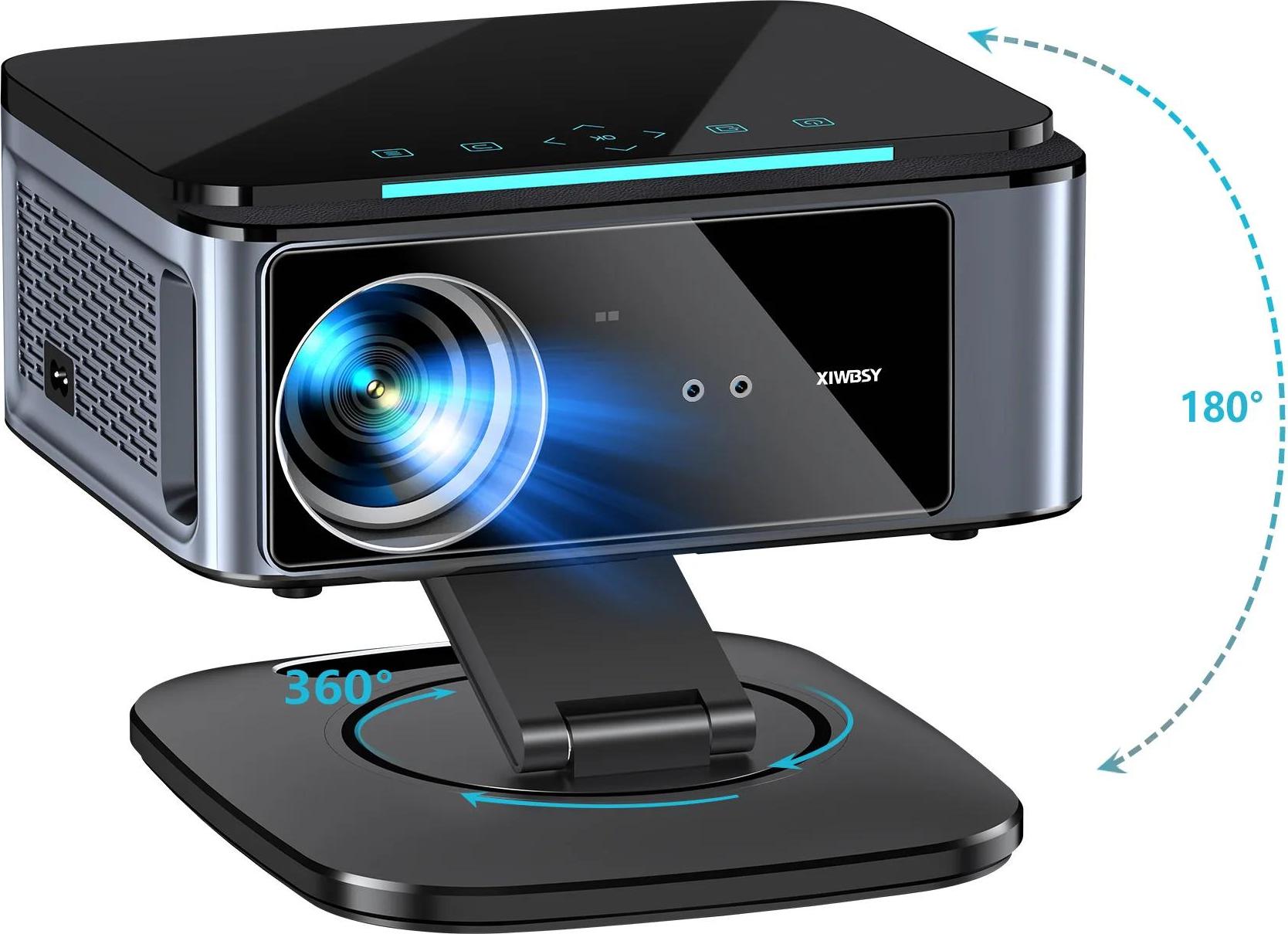 Heimkino Beamer - LCD Projektor - 1080p mit 4K/8K Unterstützung - 45000 Lumen 3000 ANSI - Android 12 WLAN Bluetooth - Laser TOF Autofokus - 2GB RAM 128GB Speicher - 128G AutoFocus