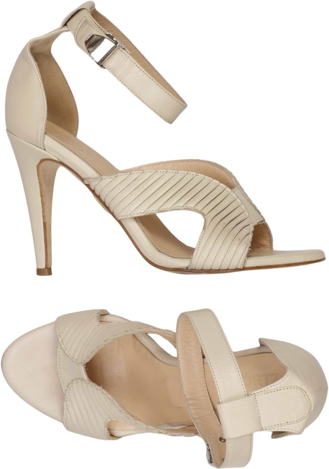kaviar gauche Damen Sandalen, Beige, Gr. EU 38, kein / Etikett - Second Hand