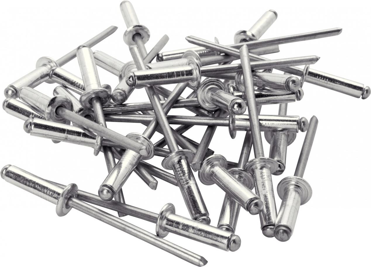 Rapid Tools 5000390 Universele blindnieten van aluminium, 4,8 x 16 mm