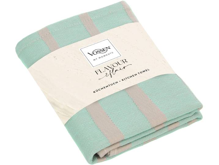 Geschirrtuch VOSSEN KÜT Scandi Lines , grün (basil blush), B:50cm L:70cm, 100% Baumwolle, Geschirrtücher, Geschirrtuch, strapazierfähige, saugstarke Qualität