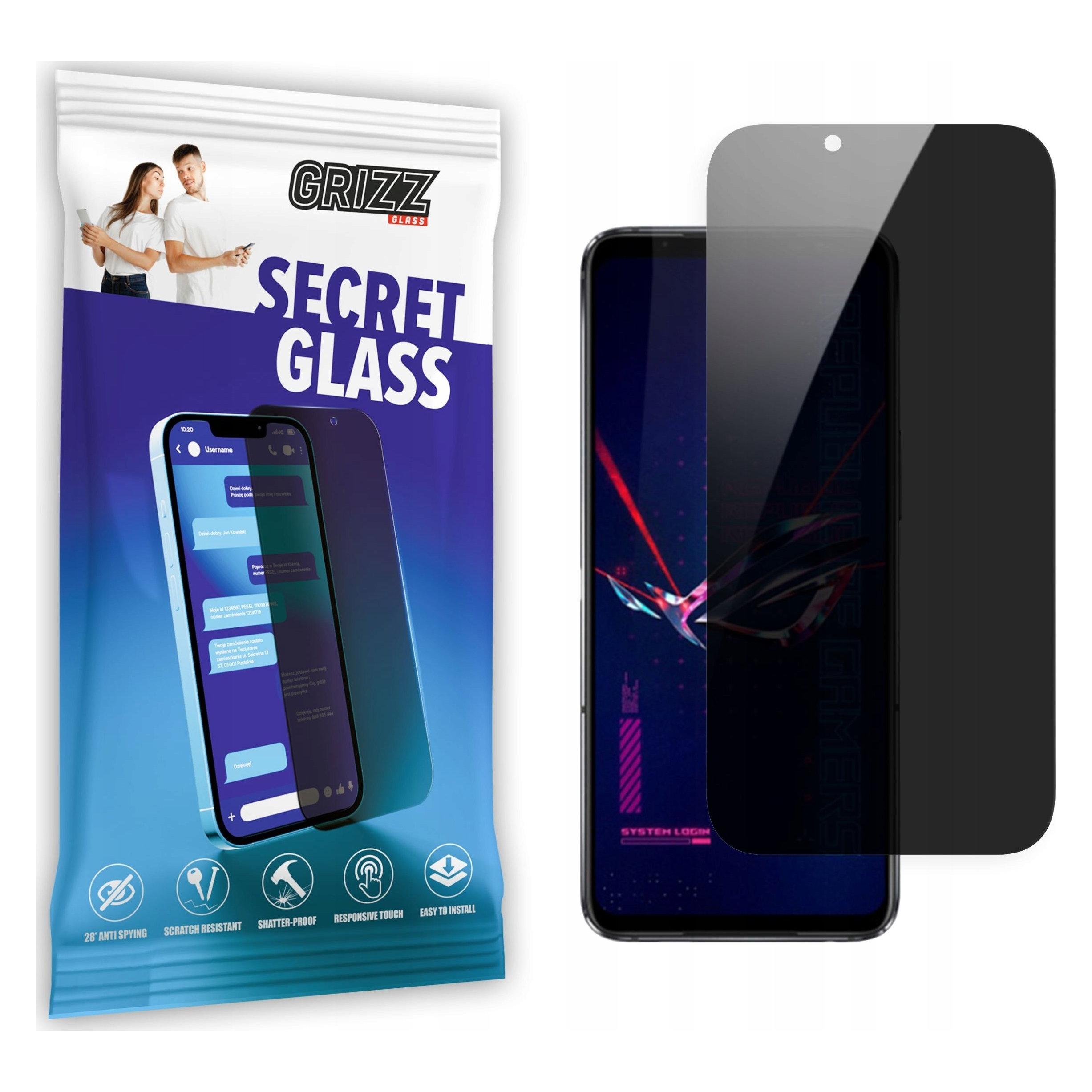 Grizz Glass GrizzGlass Szkło prywatyzujące GrizzGlass SecretGlass do Asus ROG Phone 6 (Asus ROG Phone 6) (47614701)