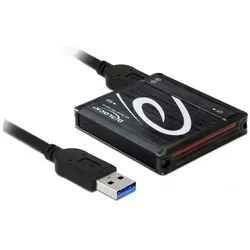 Delock All in 1 (USB 3.0), Speicherkartenlesegerät, Schwarz