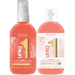 460ml Revlon Professional uniq one Curls Set (Shampoo 230 + Treatment 230ml)