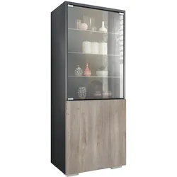 VITRINE Granada Eiche Nordic