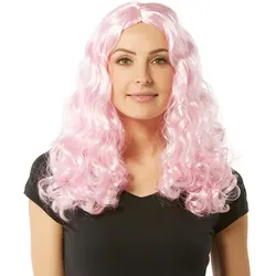 Lockenperücke "Lara", rosa