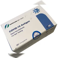 SAFECARE BIO-TECH Safecare 5er-Pack Covid-19 Antigen-Schnelltest Nasenabstrich Corona Antigentest