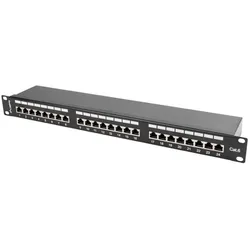 Lanberg PPS6-1024-B Patch Panel 1U, Server Zubehör, Schwarz