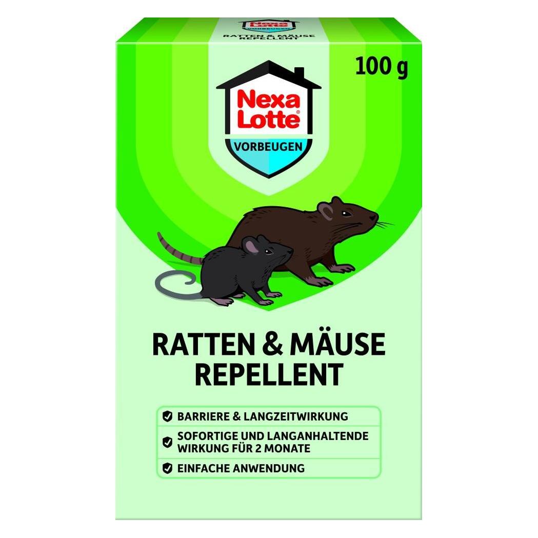 Nexa Lotte Ratten & Mäuse EX Ratten- & Mäuseabwehrmittel 100,0 g (26460)