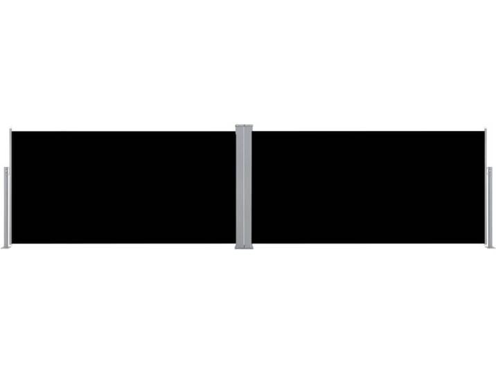 vidaXL Store latéral extensible noir 160×600 cm