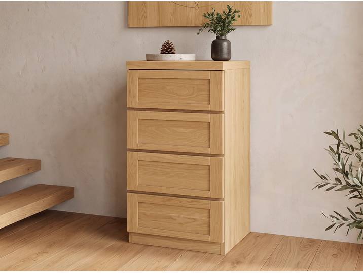 Eichenkommode Hell „Susanne“ 50 cm Massivholz Eiche Hell