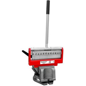 Holzmann Abkantbank AKM320, mit segmentierter Biegeeinheit, bis 1,5 mm Blechstärke, 90° Biegewinkel, Arbeitsbreite 320 mm