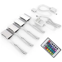 B.K.Licht, Kleiderschrank Zubehör, LED Glasbodenbeleuchtung 4er Set