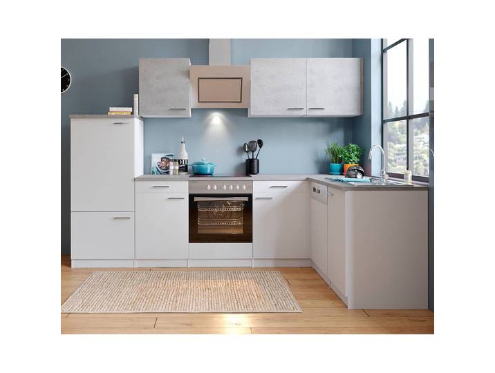 Cuisine d’angle Malia I 280cm Blanc/Blanc