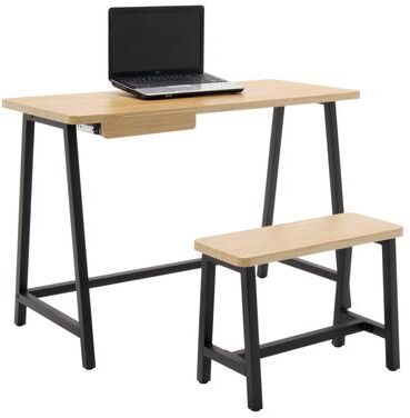 Porch & Den Calvert Ashwood Homeroom Desk and Bench