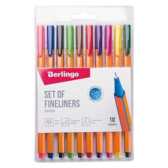 Berlingo Satz Rapido-Fineliner, Farbe, 10 Stück, 0,4 mm (10x) (CK_40010)