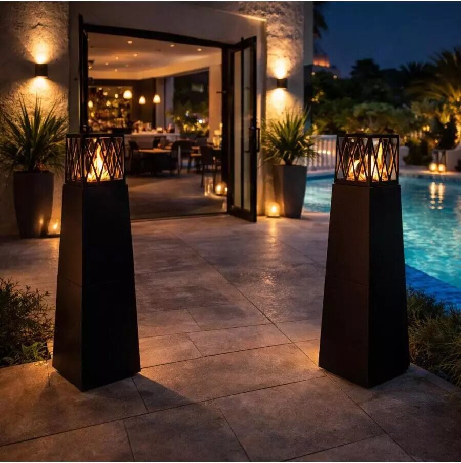 Divina Fire CAMINO A BIOETANOLO VULCANO NERO 40X40X145