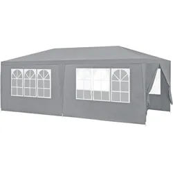 Casa.Pro, Pavillon, Pavillon Wedau 600x300x255 cm Dunkelgrau (300 cm, 600 cm)