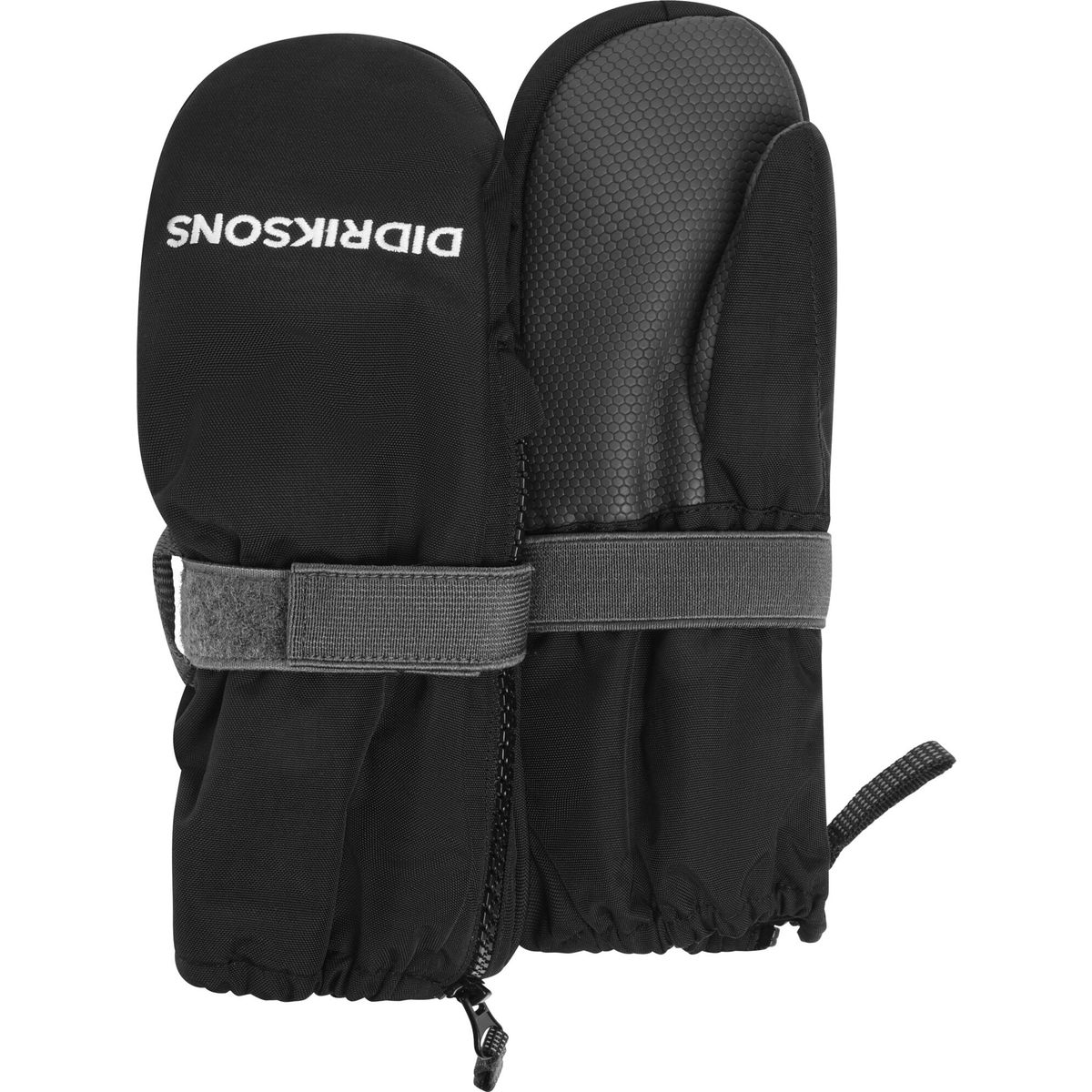 Didriksons Biggles Zip Mitten 9 black (060) 2-4Y 506343060802