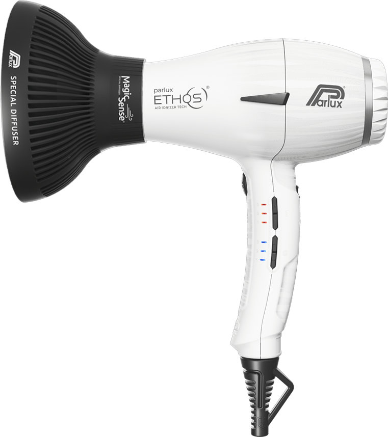 Parlux Ethos Weiß mit Softstyler "Magic Sense" K-1193