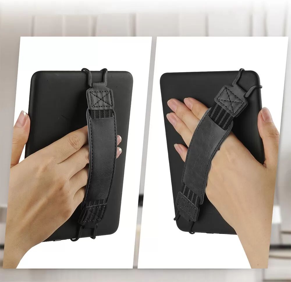 INF Dragonne universelle pour liseuse/tablette 9-11 pouces - Compatible avec Kindle/iPad/Kobo Le noir