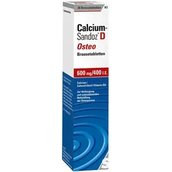Calcium Sandoz D Osteo 600 mg/400 I.E. 20 St