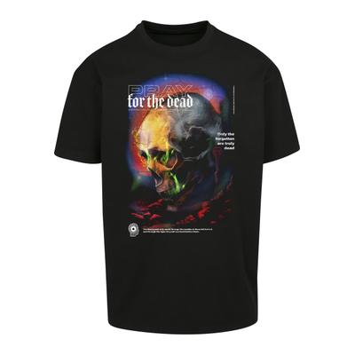 T-Shirt "Upscale by Mister Tee Herren Pray For The Dead Oversize Tee", Herren, Gr. S, schwarz, 100% Baumwolle, UPSCALE BY MISTER TEE, unifarben, oversize, Rundhals, Shirts T-Shirt