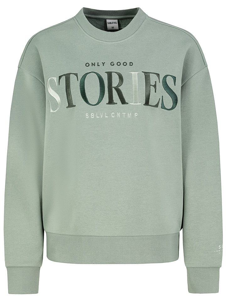 Sublevel Sweatshirt "Elsa" in Mint - L