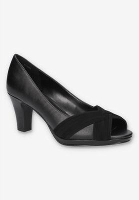 Women's Lavish Heel by Easy Street in Black (Size 8 M)
