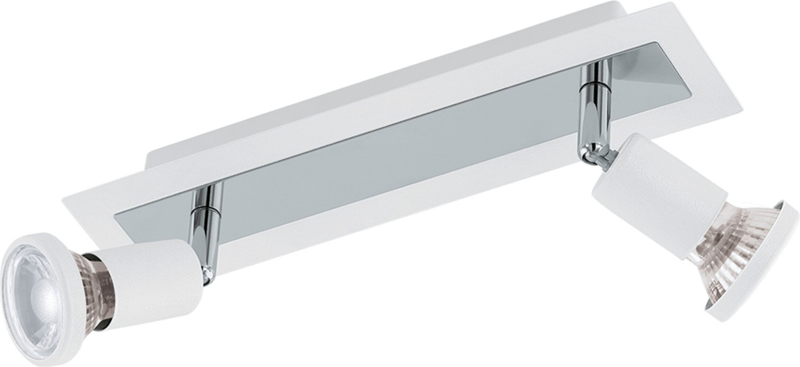 Eglo Ledspot Sarria 2-lichts wit plafondmontage