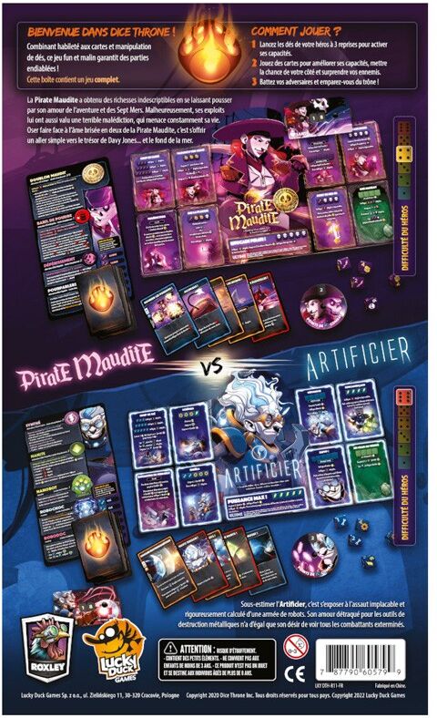 Lucky Duck Games Dice Throne S2 C3 - Artificier Vs Pirate Maudite