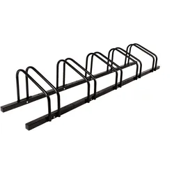 KARAT Fahrradständer Linus - Schwarz - Zur Boden- oder Wandmontage // für 5 Fahrräder