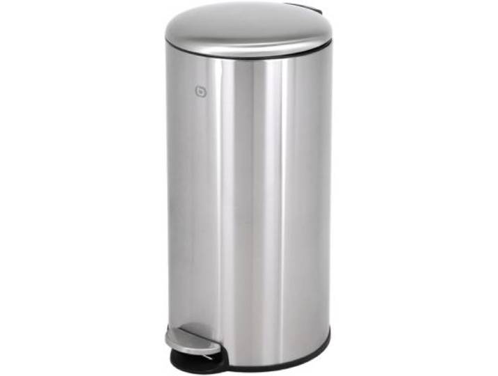Essentielb - Poubelle De Cuisine Manuelle Ronde 30l Avec Pedale