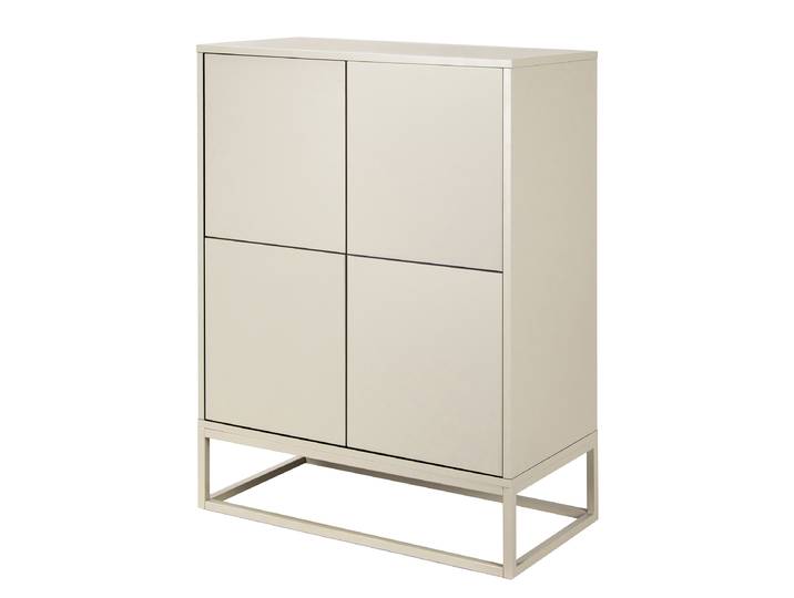 home24 Highboard Finnerd 80 x 110 x 40cm beige/kasjmier