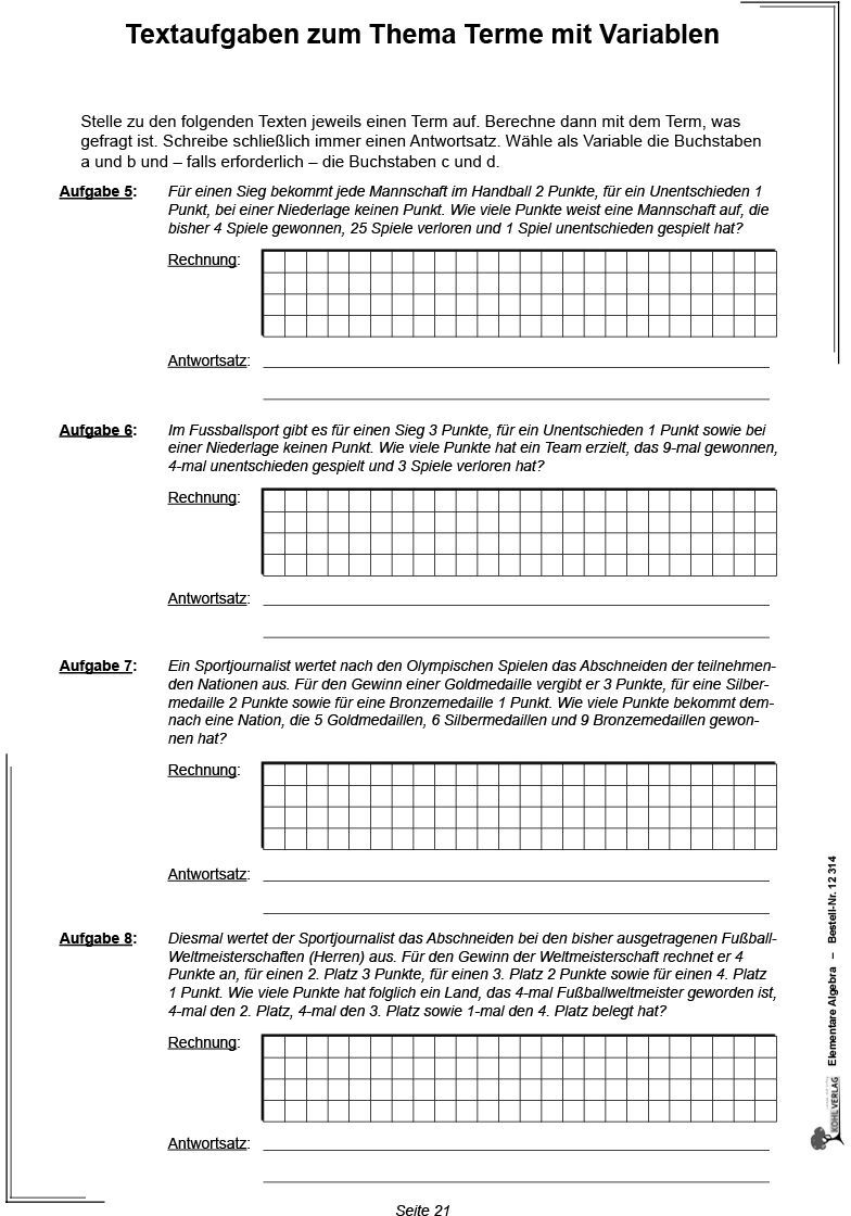 KOHL Verlag Elementare Algebra
