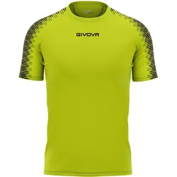 Givova, Unisex, Sportshirt, Club (L), Orange, Schwarz