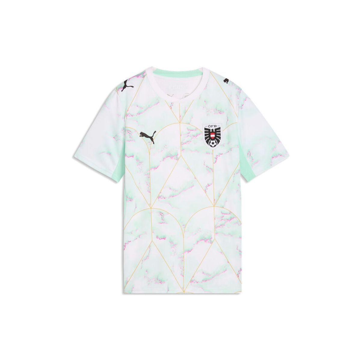 Puma öfb Away Jersey Replica Jr puma white-mint melt (02) 128 783209-02-128