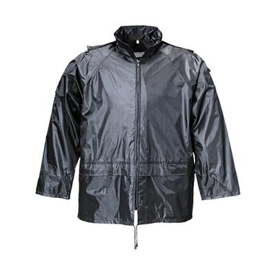 Outdoorjacke TERRAX WORKWEAR "Regen", Herren, Gr. XL, schwarz, Obermaterial: 100% Polyester PES., Jacken Outdoorjacke