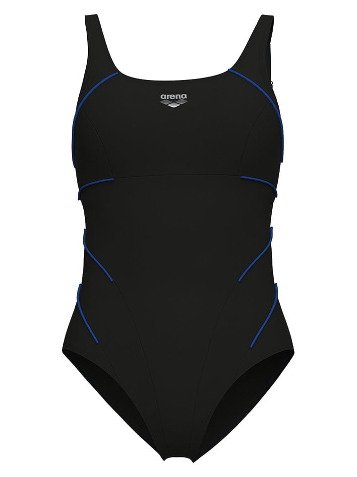 Arena Badeanzug in Schwarz/ Blau - 48