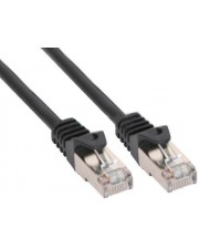 InLine Crossover-Kabel RJ-45 M bis M 30 cm SF/UTP CAT 6 geformt Schwarz (73633X)