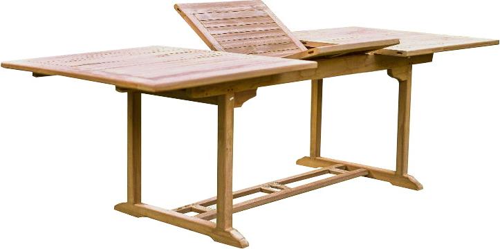 Ausziehtisch Extension 100 x 78 x 180/240 cm Teakholz Natur