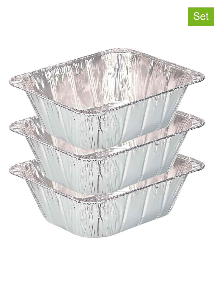 Joybos 3er-Set: Aluminium-Heißluftfritteusenformen - (L)32 x (B)26 cm - onesize