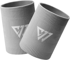 Multisell Products Hub Breathable Sports Wrist Guard, Sweat Absorbing Band For Basketball & Volleyball, Lightweight Fitness Wristbands 2 Pcs Grey