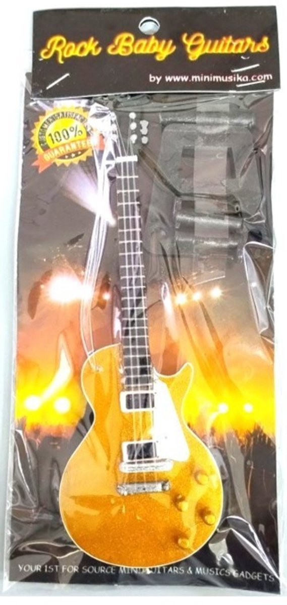 Baby miniatuur replica Gibson Les Paul gitaar Slash Guns N' Roses, 15 cm