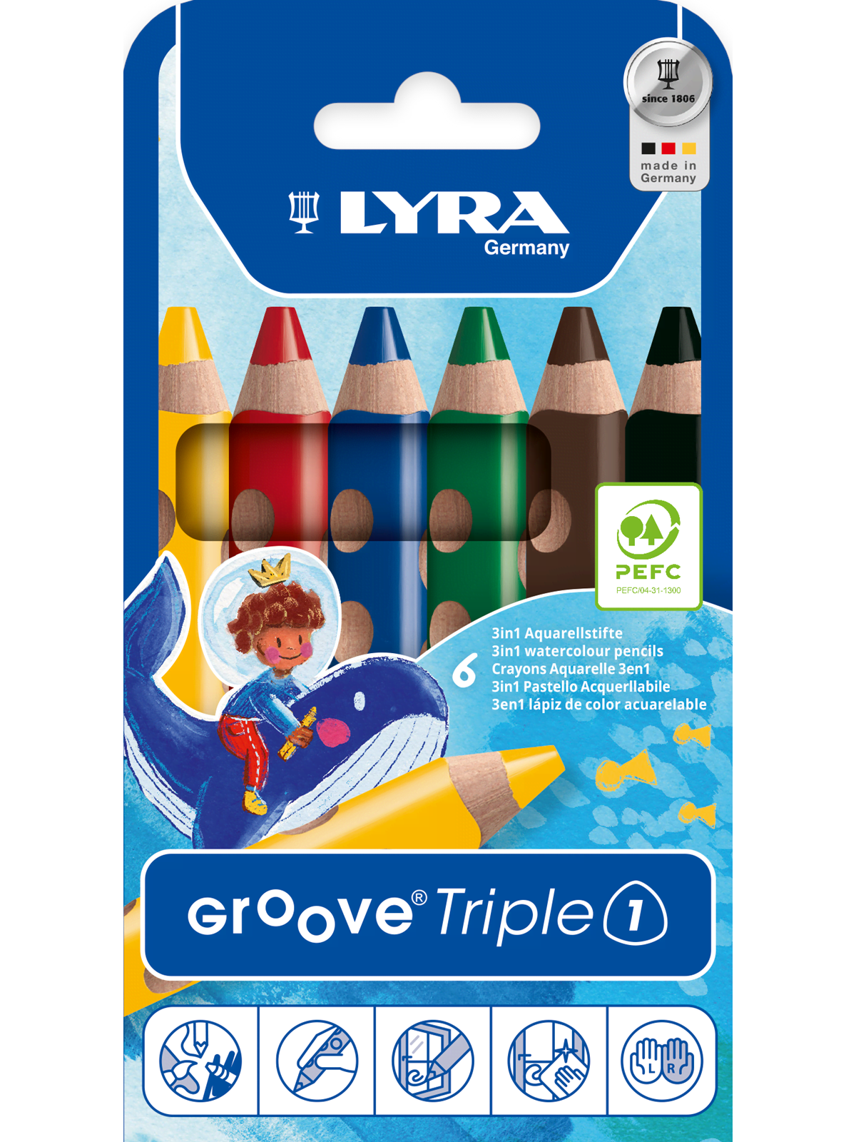 Lyra Groove Triple 1 6 pcs