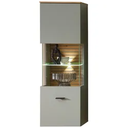 Hängevitrine Memphis Grün/Eiche Artisan
